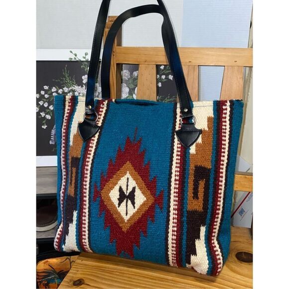 Saddlebag company southwest  wool handwoven Purse - Picture 5 of 8